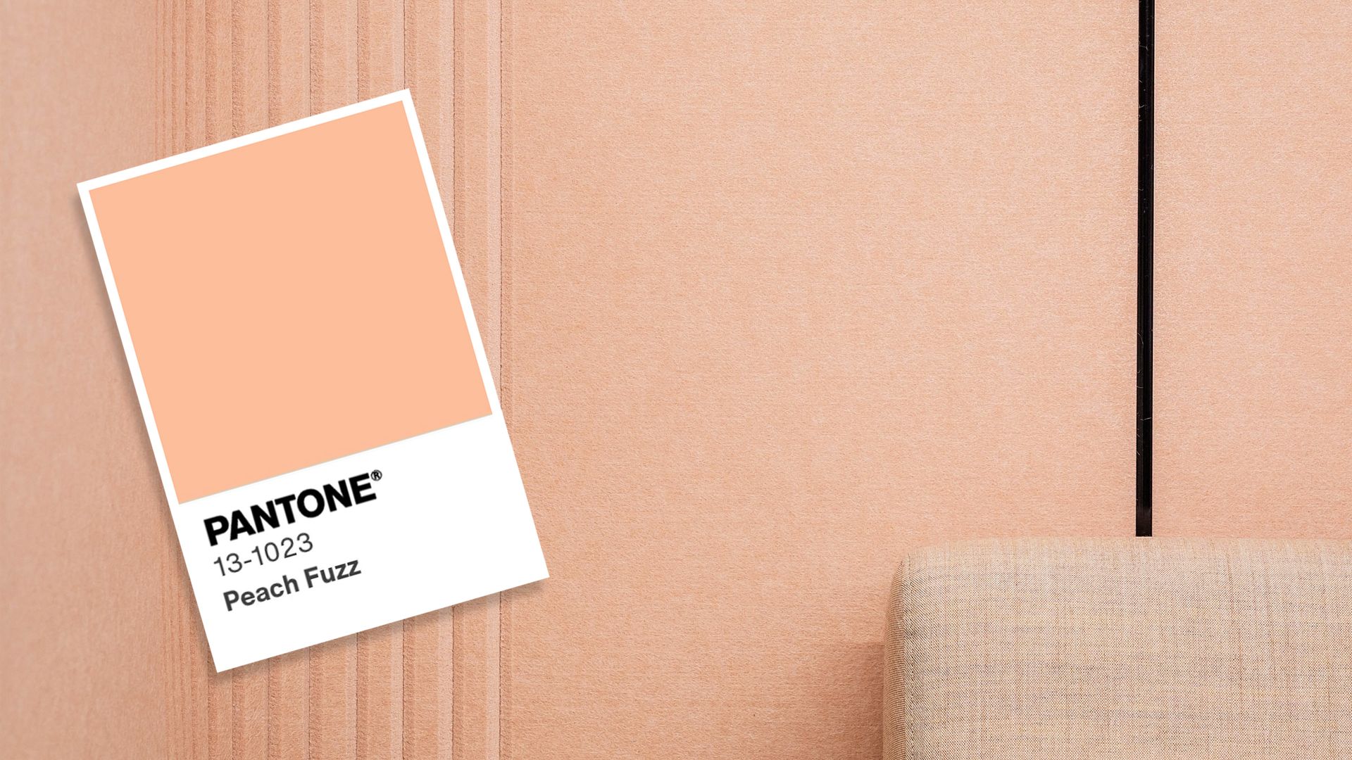 Peach shade fabric